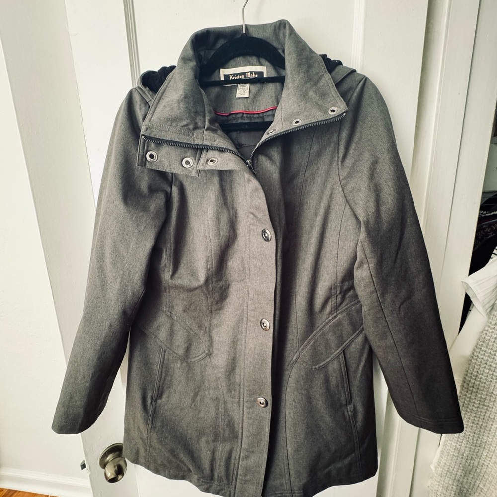 Kristen Blake Charcoal Trench Coat
